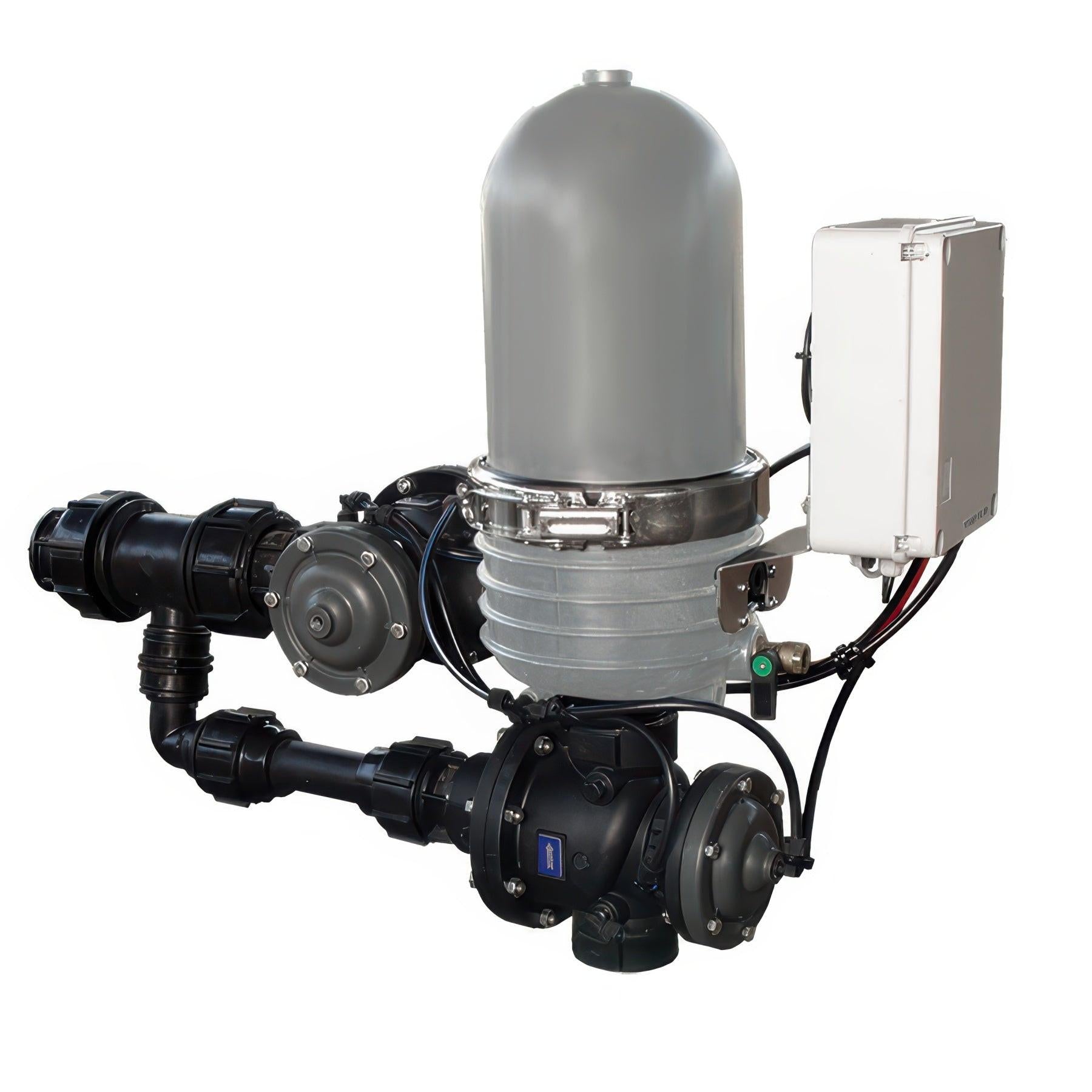 Netafim Low Flow Compact LP Disc-Kleen Filter & Controller, 2 Inch, 80 Mesh, AC Solenoid (DFALPLF200-080AC)