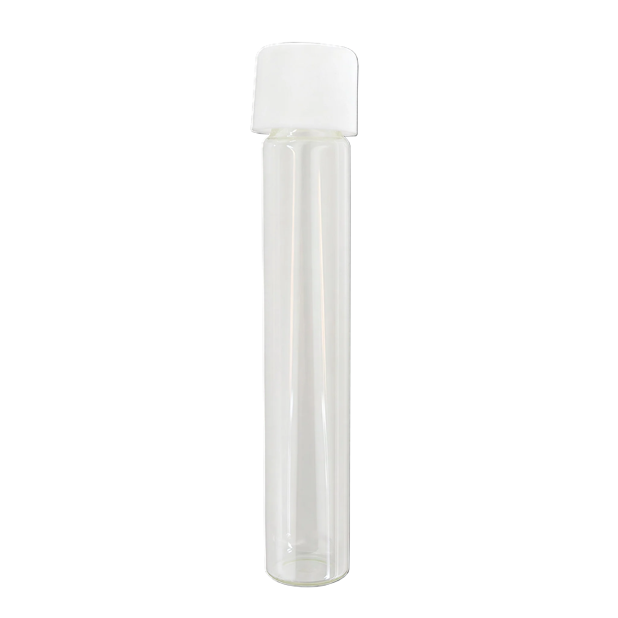 Custom Cones USA Glass Pre-Roll Tubes with Child-Resistant White Smooth Cap, 115mm - Pack of 400