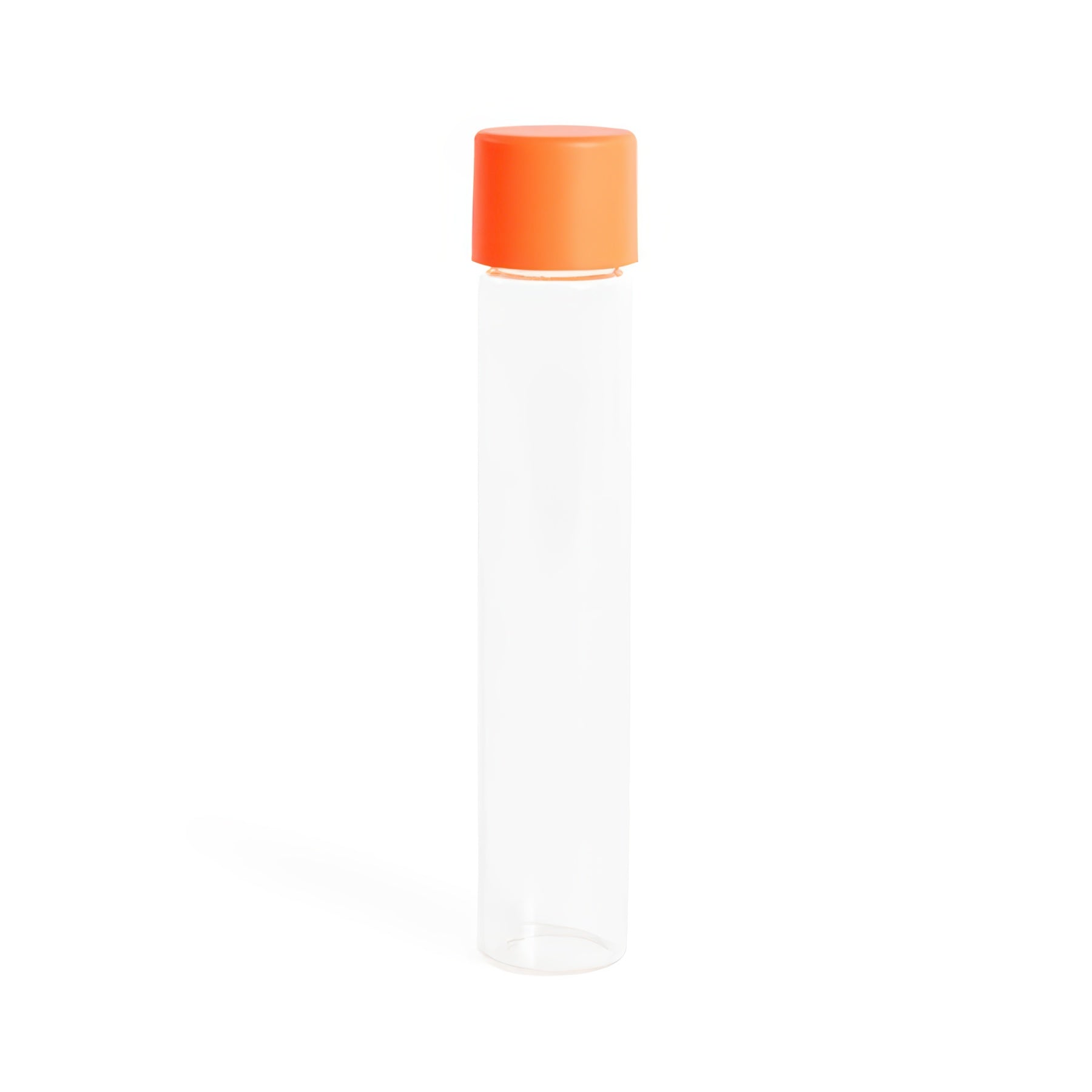 Custom Cones USA Glass Pre-Roll Tubes with Child-Resistant Orange Smooth Cap, 115mm - Pack of 400