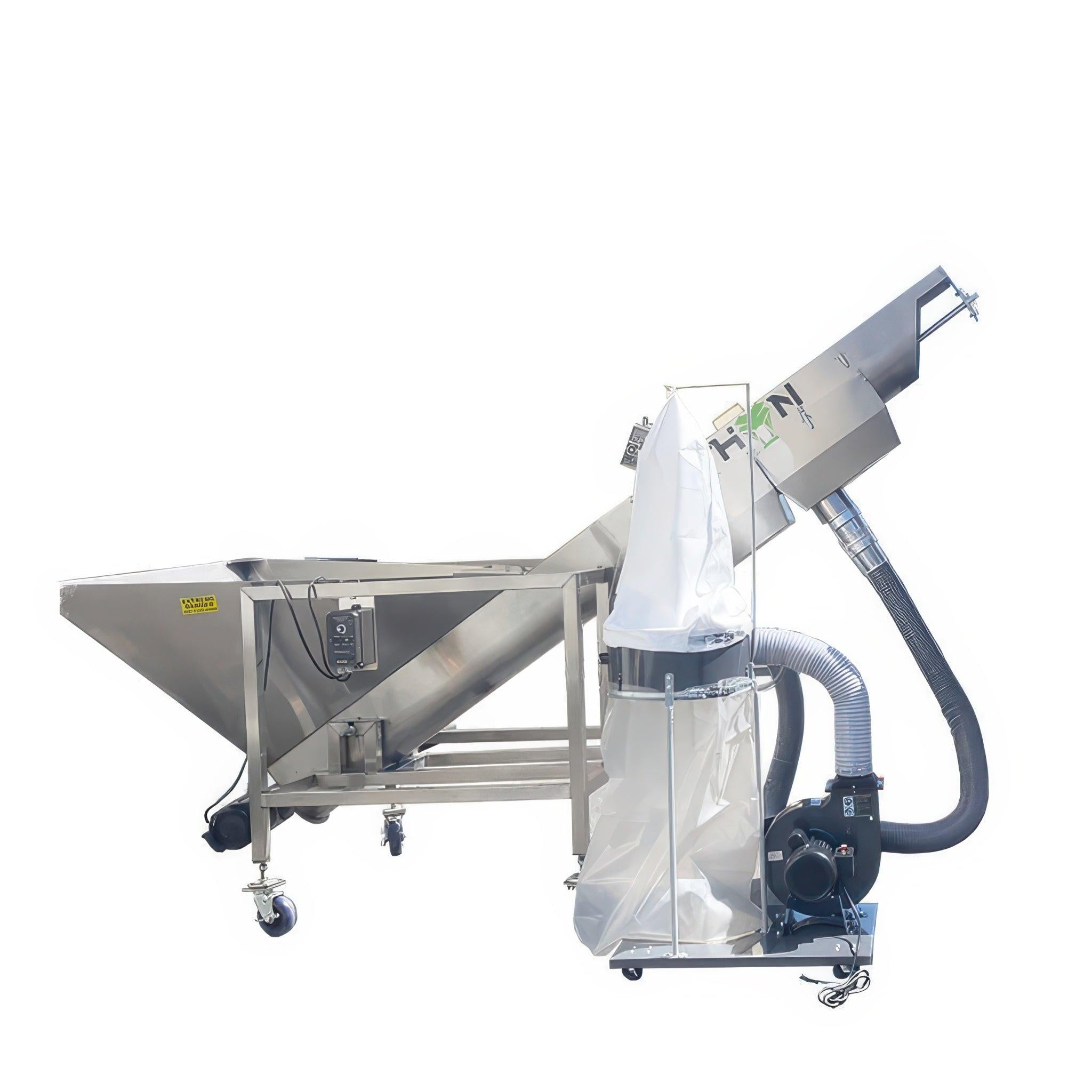 Toms Tumbler Python DeLeafer - 1200 lbs/hr, Bladeless