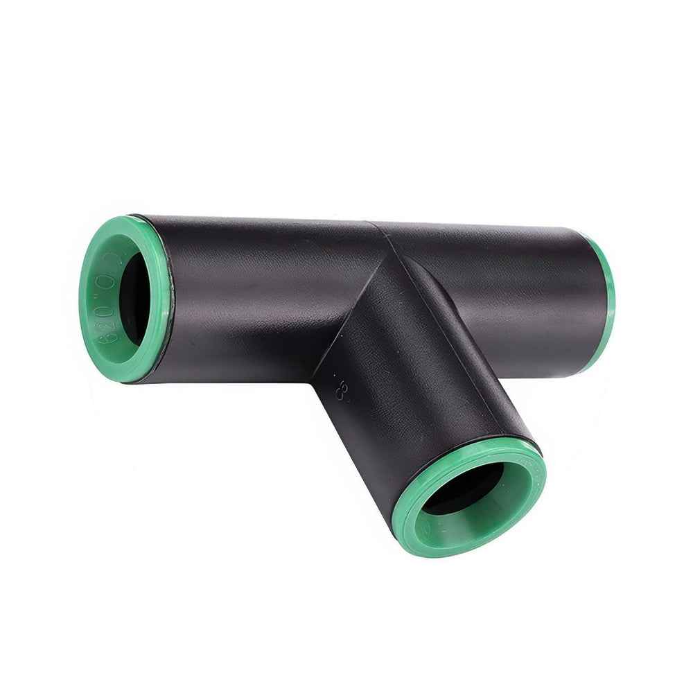 DIG Compression Tee Fitting, Green, 0.620 Inch OD - 200 Pack
