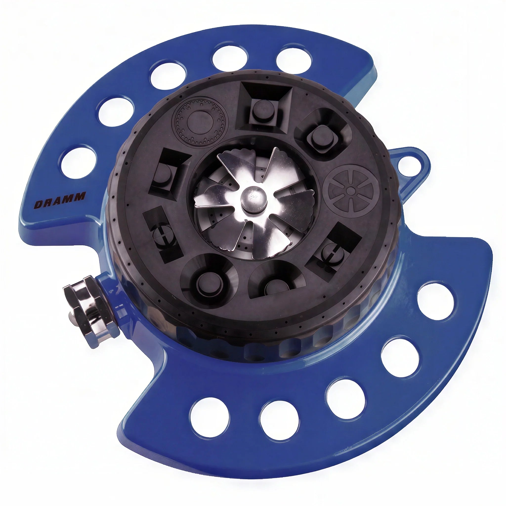 Dramm ColorStorm 9 Pattern Spray Turret Sprinkler, Blue