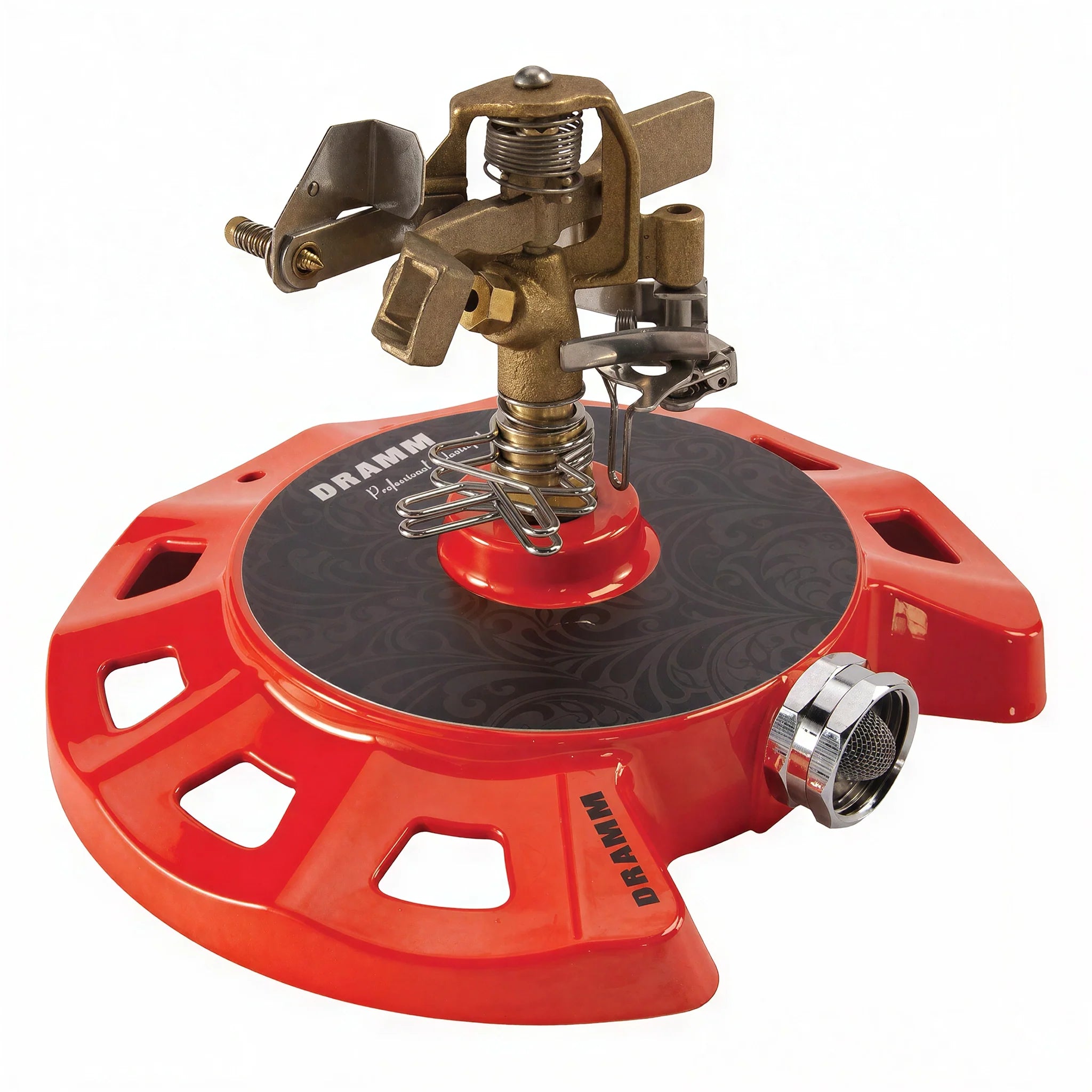 Dramm ColorStorm Circular Base Impulse Sprinkler, Red