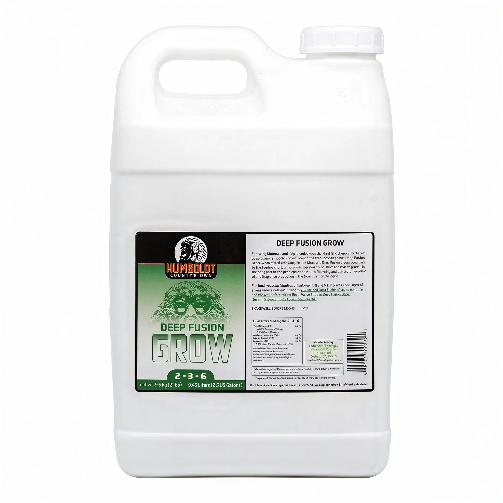 Humboldt County's Own Deep Fusion Grow, 2.5 Gallon