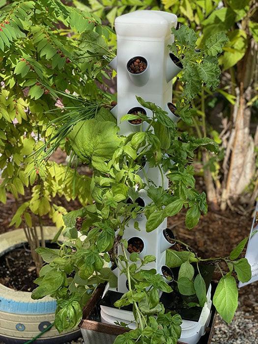 exo 24-plant vertical hydroponic garden tower system ExoTower 24 Plant Hydroponic Garden Tower