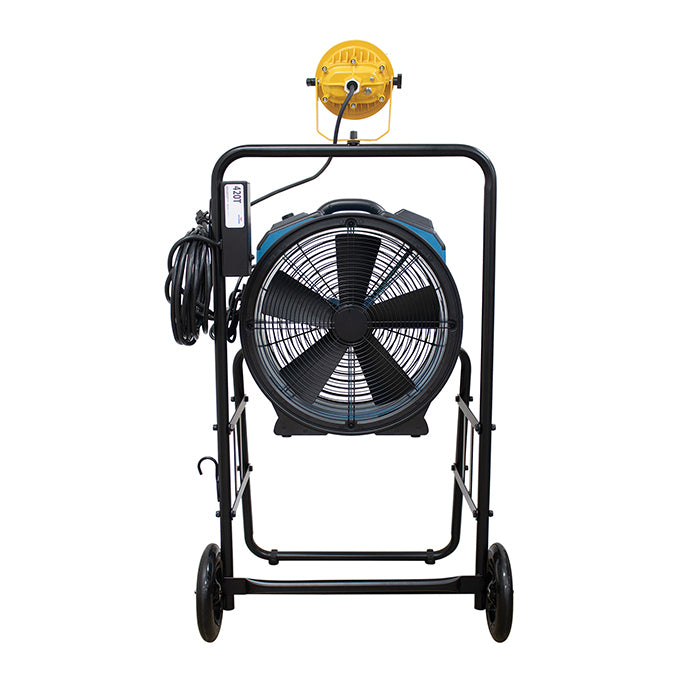 XPOWER FA-420K6 Mobile Cooling Fan & Light Kit, 3600 CFM, Blue