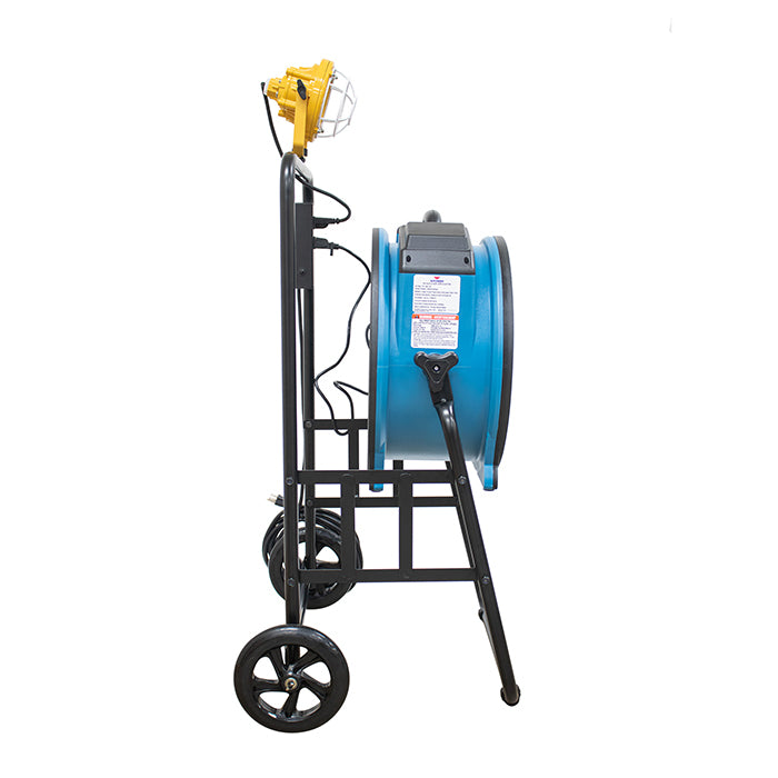 XPOWER FA-420K6 Mobile Cooling Fan & Light Kit, 3600 CFM, Blue