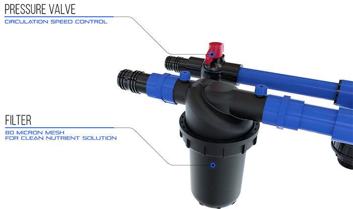 Alien Hydroponics V-System 9 Pot RDWC Hydroponic System