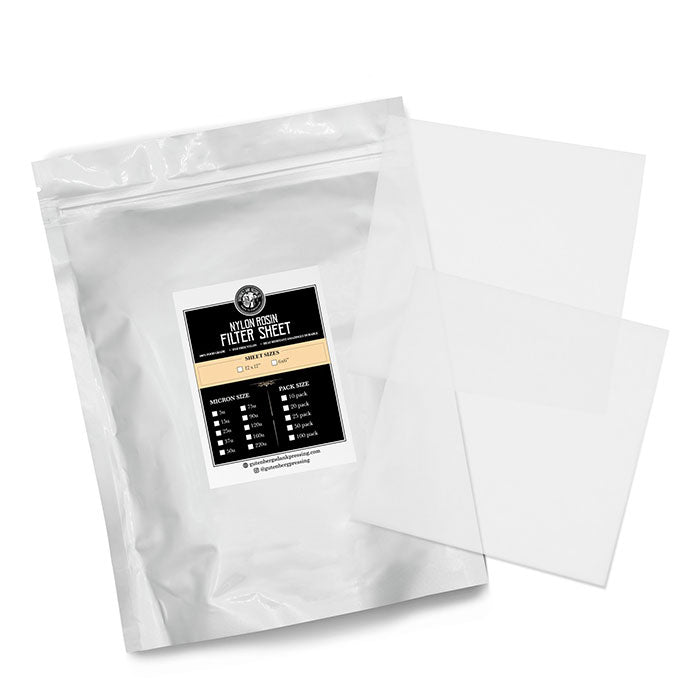 Gutenbergs Dank Pressing Co. 6" x 6" Rosin Filter Sheets, 37 Micron - Pack of 100