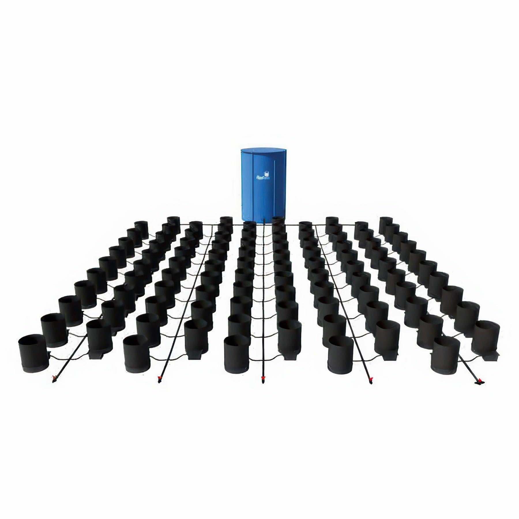 AutoPot 100 Pot GeoPot Watering System with 5 Gallon GeoPots, 200 Gallon FlexiTank