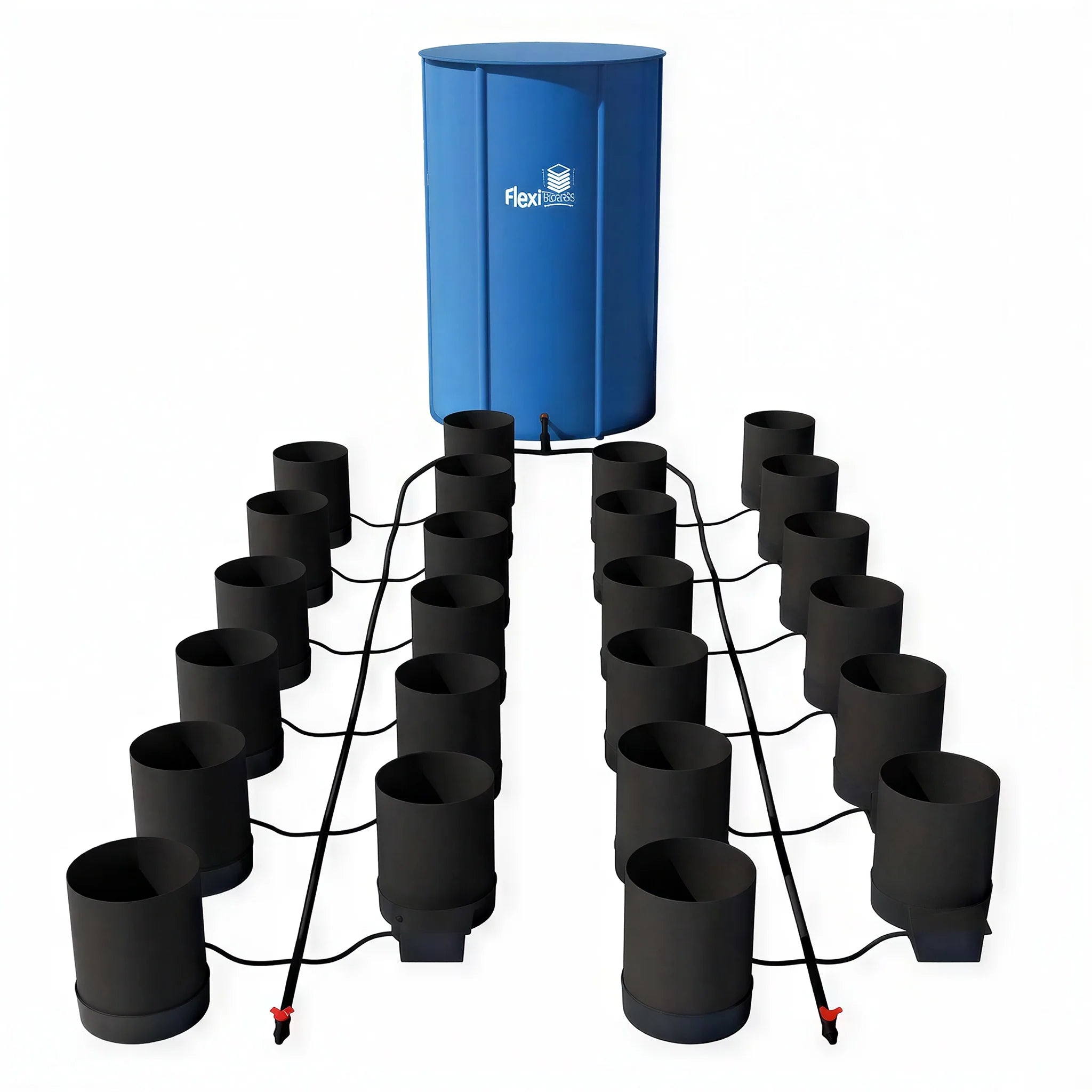 AutoPot 24 Pot GeoPot Watering System with 5 Gallon GeoPots, 105 Gallon FlexiTank
