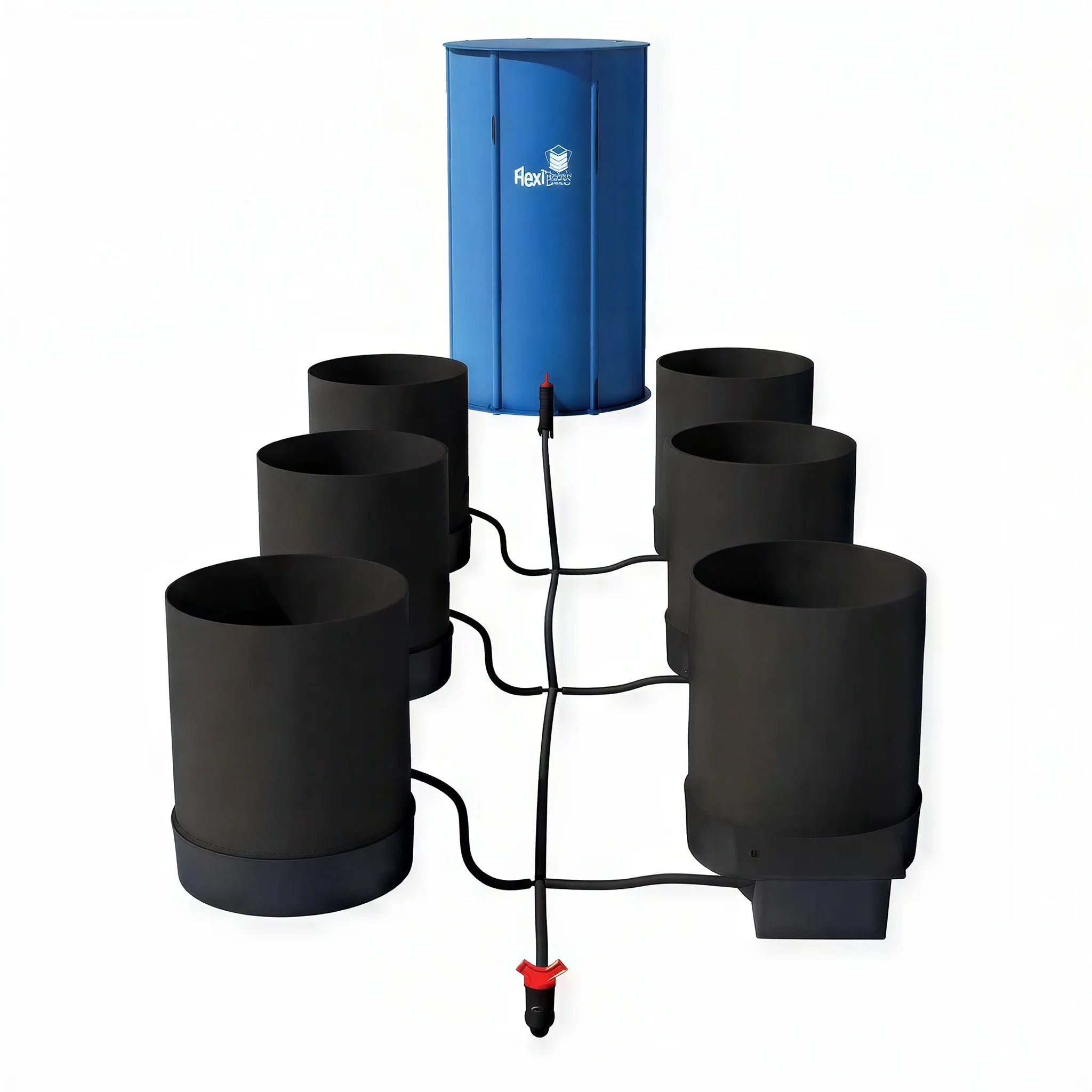 AutoPot 6 Pot GeoPot Watering System with 3 Gallon GeoPots, 25 Gallon FlexiTank