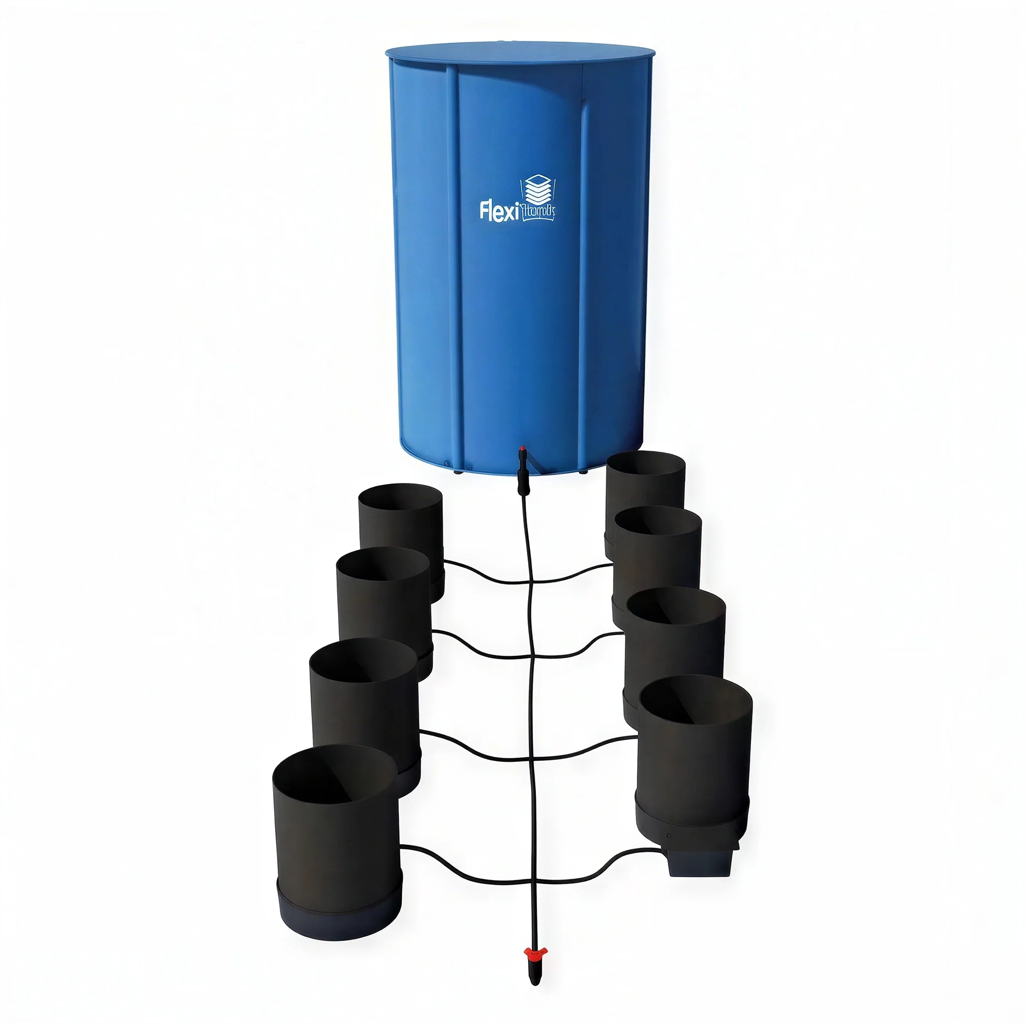 AutoPot 8 Pot GeoPot Watering System with 3 Gallon GeoPots, 25 Gallon FlexiTank