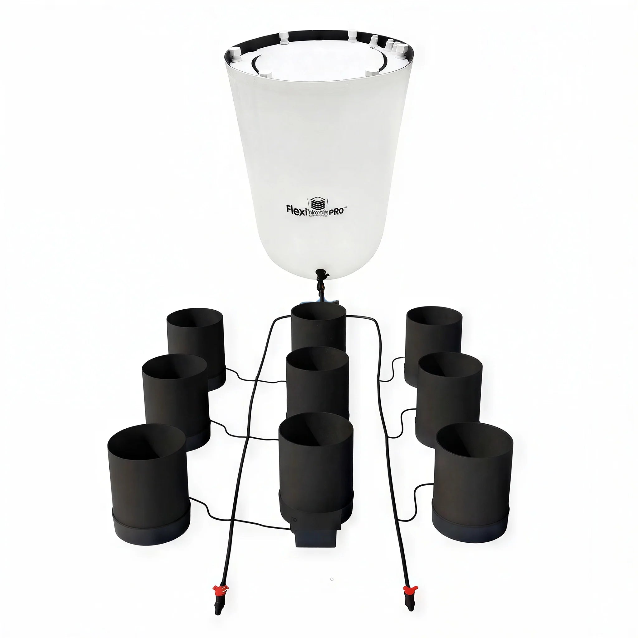 AutoPot 9 Pot GeoPot Watering System with 5 Gallon GeoPots, 25 Gallon Pro FlexiTank