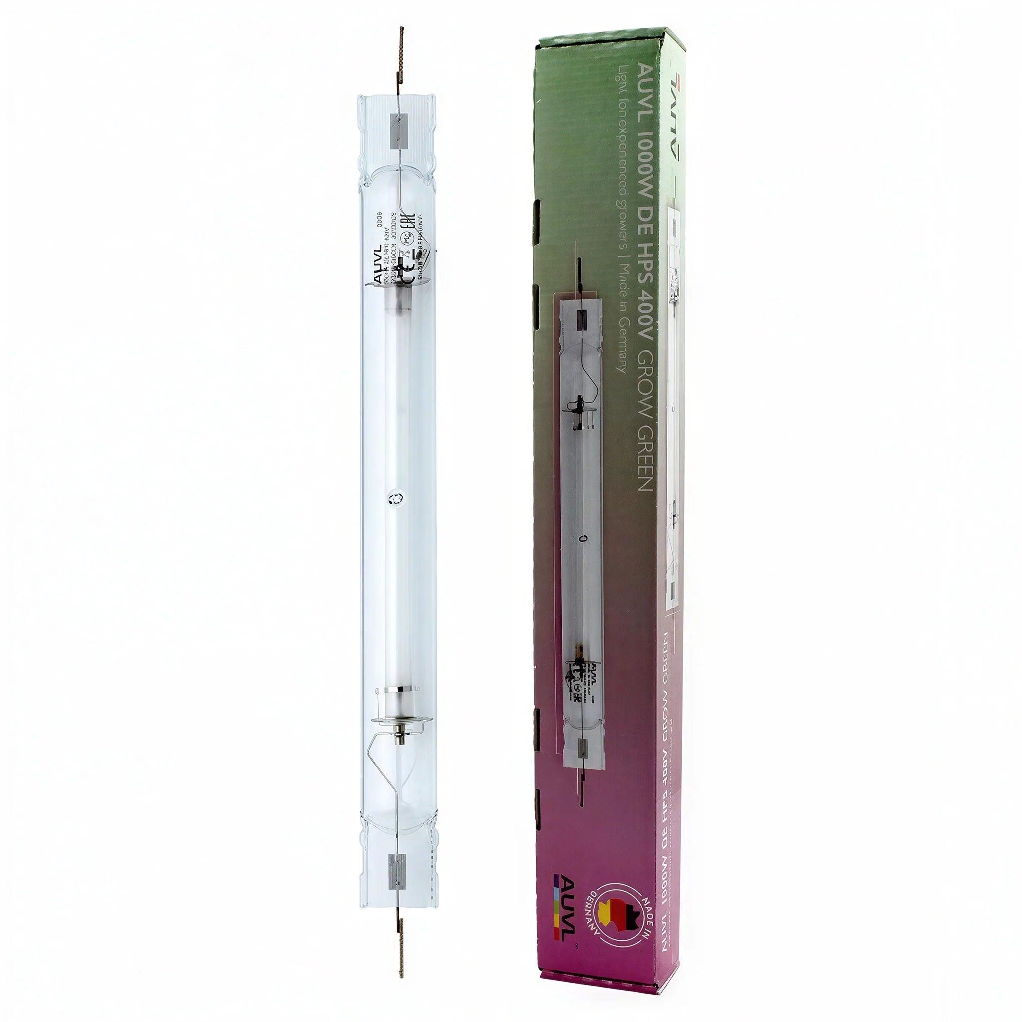 AUVL Grow Green 1,000 Watt Double-Ended HPS EL Bulb, 2100K