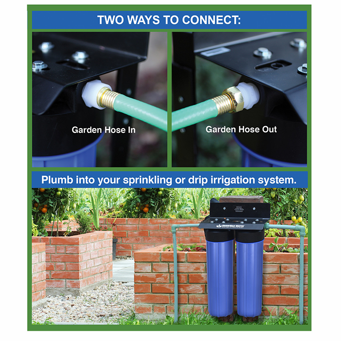 GrowMax Water Pro Grow 2000 Dechlorinator & Sediment Water Filter System, Treats Up To 25,000 Gallons