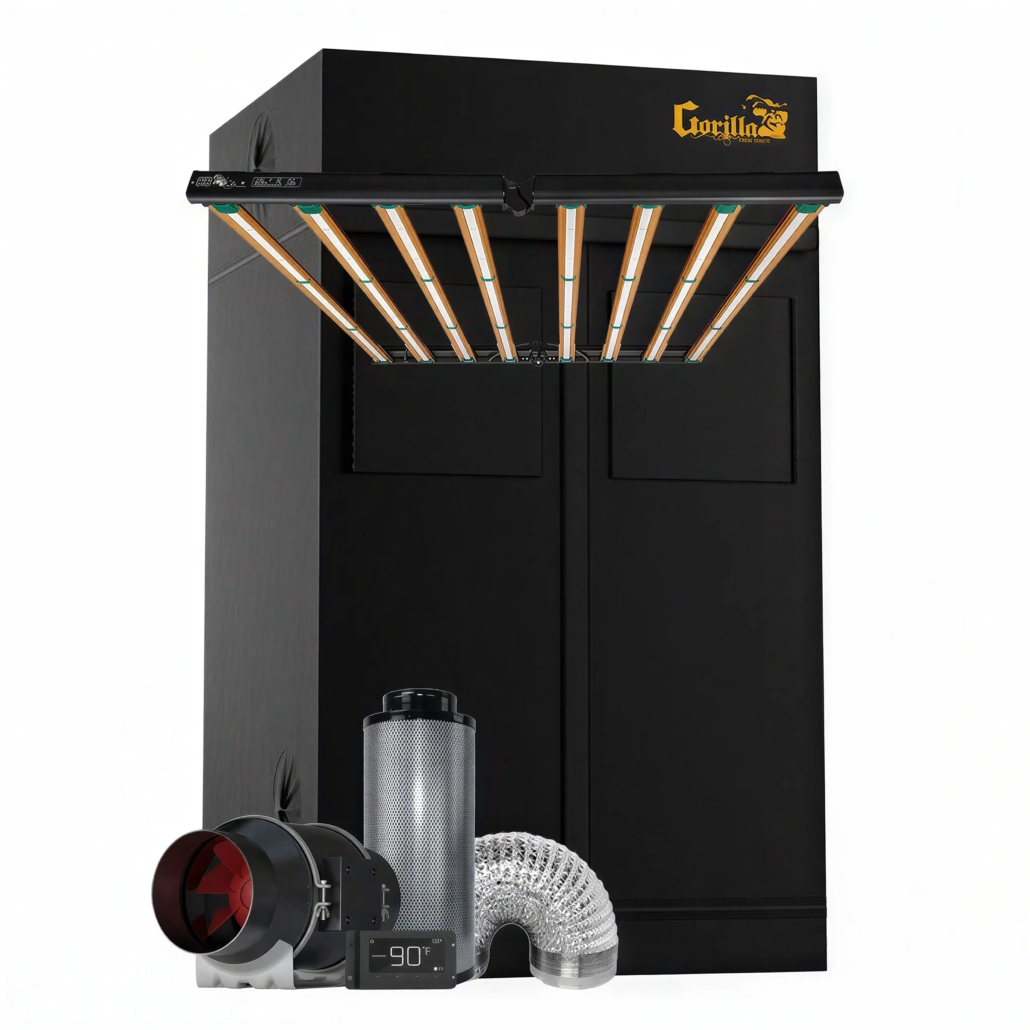 Gorilla Grow Tent 5' x 5' Growers Choice ROI-E720 LED Grow Tent Kit With Automated Ventilation Package