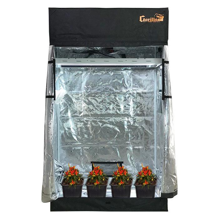 gorilla grow tent indoor grow room high cfm kit Gorilla Grow Tent 2' x 4' T5 Grow Tent Kit with Ventilation