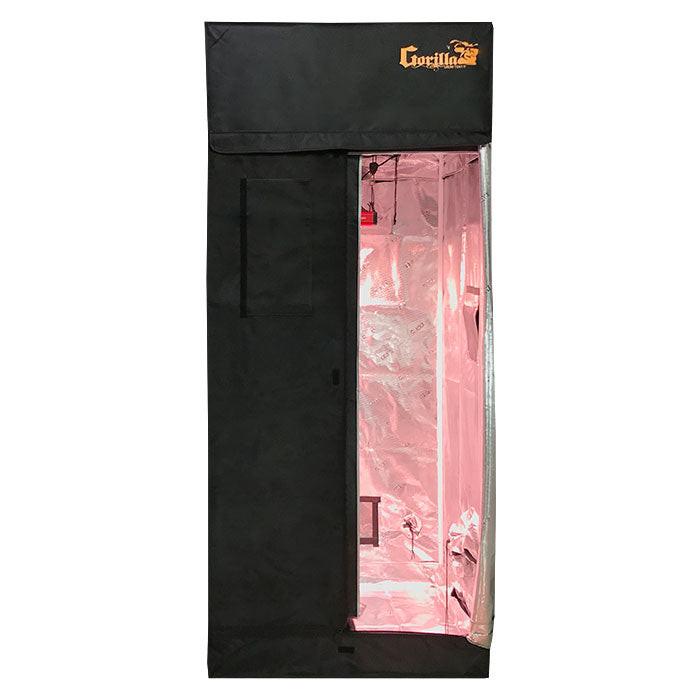 gorilla 3x3 grow tent Gorilla Grow Tent 3' x 3' California LightWorks SolarXtreme 250 LED Grow Tent Kit With Automated Ventilation Package