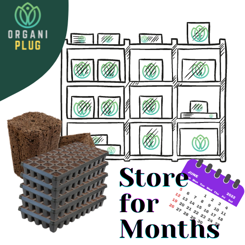 OrganiPlug Seed & Cutting Plugs - Pre-Filled Tray w/ 50 Tall Plugs - Single, Case, and Pallet.