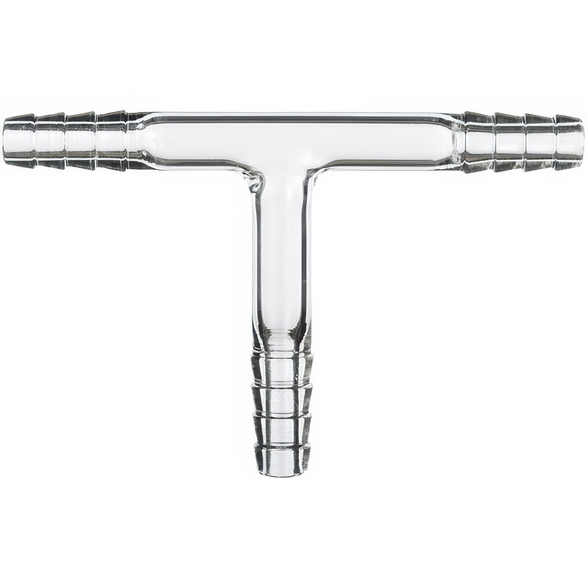 Across International Glass 3/8" Hose Barb Tee Adapter