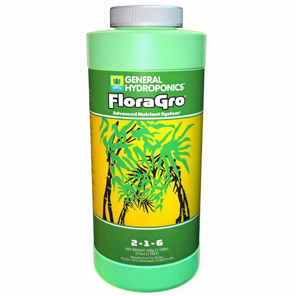General Hydroponics FloraGro, 1 Pint - Nutrient Solution