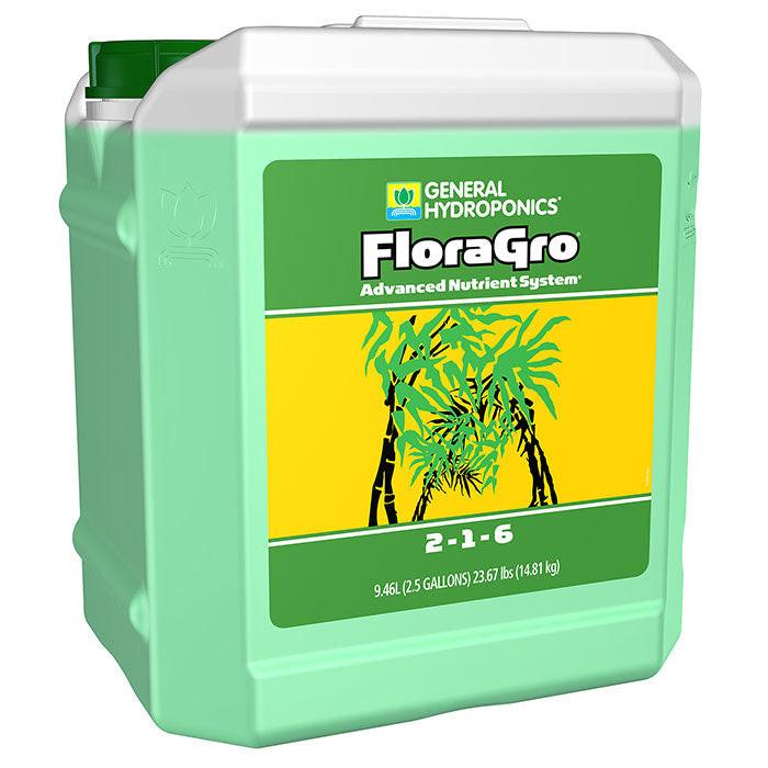 General Hydroponics FloraGro 2.5 Gallon Nutrient Solution