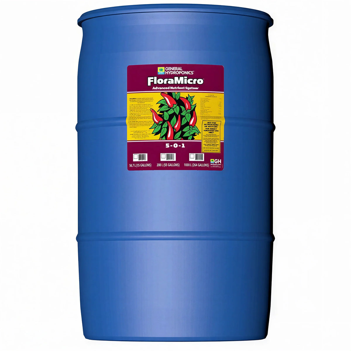 General Hydroponics FloraMicro 55 Gallon Nutrient Solution