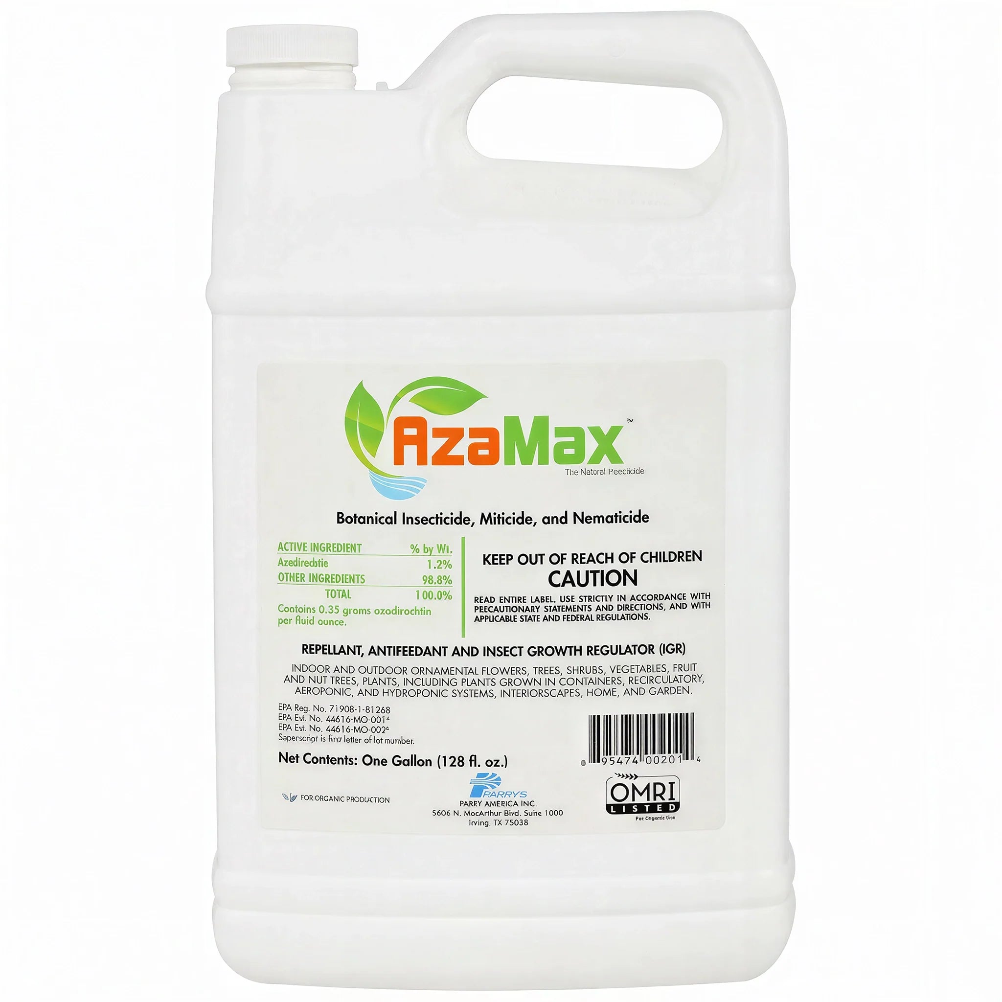 General Hydroponics AzaMax Insecticide, Miticide, & Nematicide Concentrate