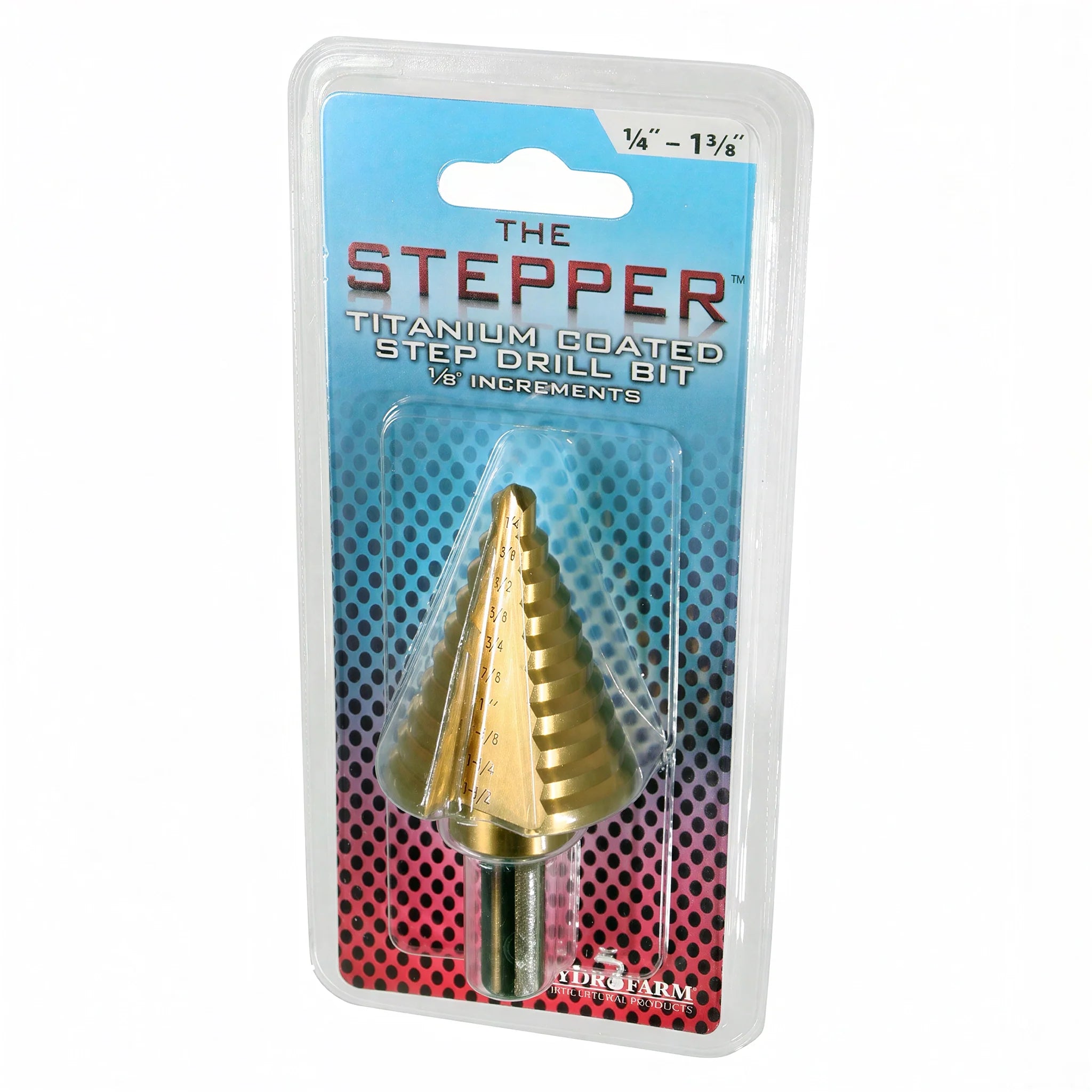 Active Aqua Titanium Step Drill Bit, 1/4" - 1 3/8"