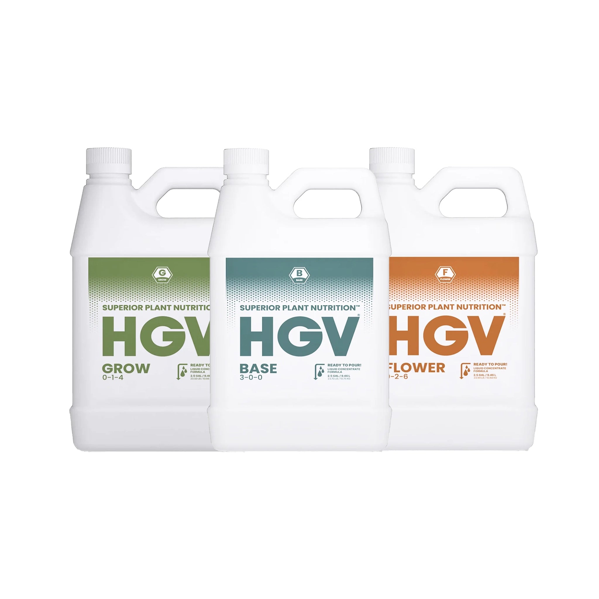 HGV Liquid Bundle, 2.5 Gallon.