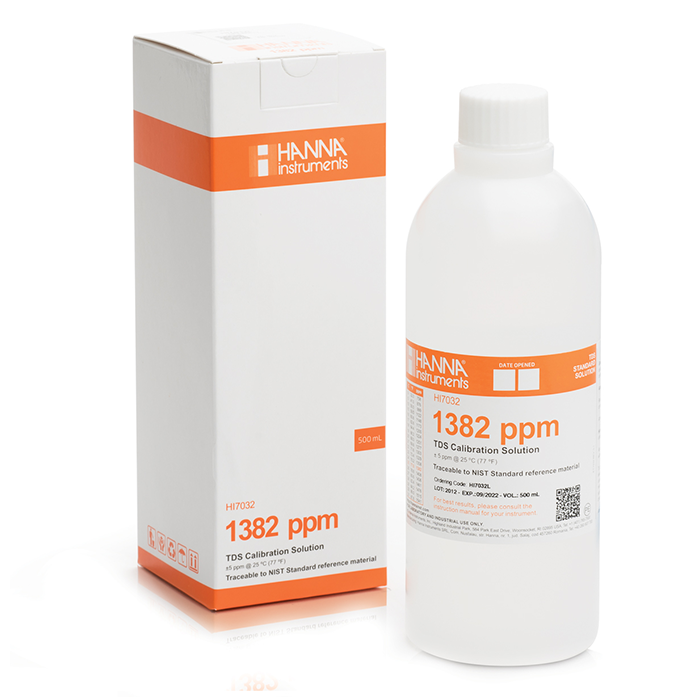 Hanna Instruments 1382 mg/L (PPM) TDS Calibration Solution