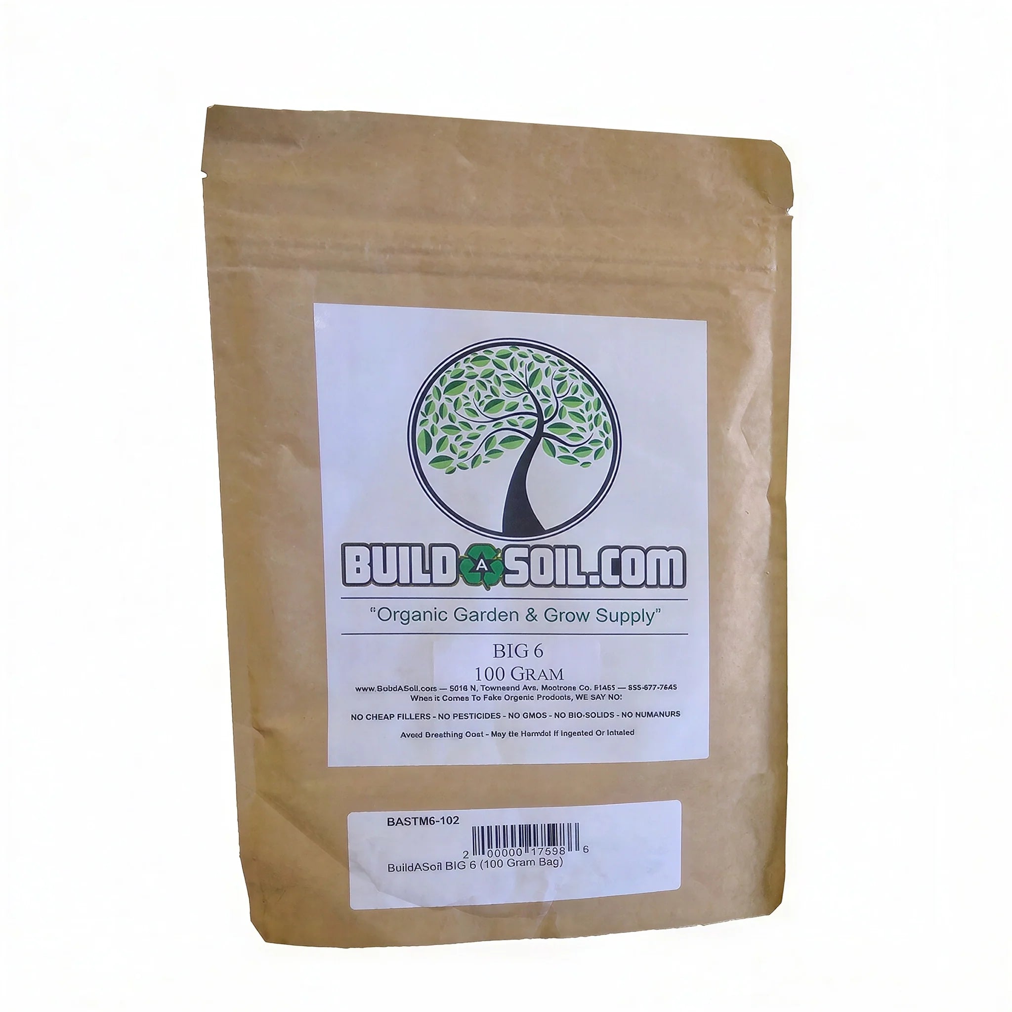 BuildASoil BIG 6 Micronutrients + Humic Acid, 100 Gram
