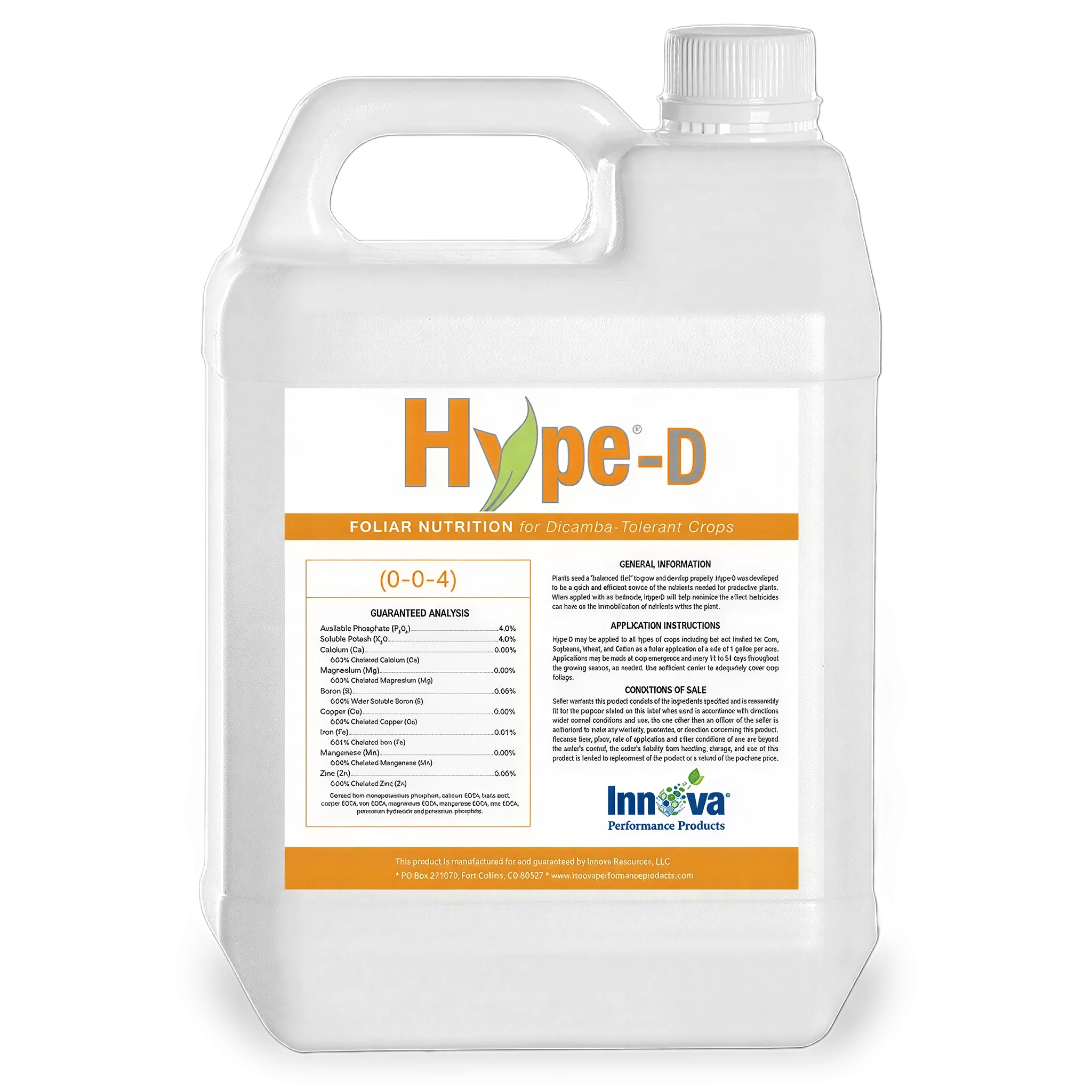 Innova Performance HypeD, 2.5 Gallon