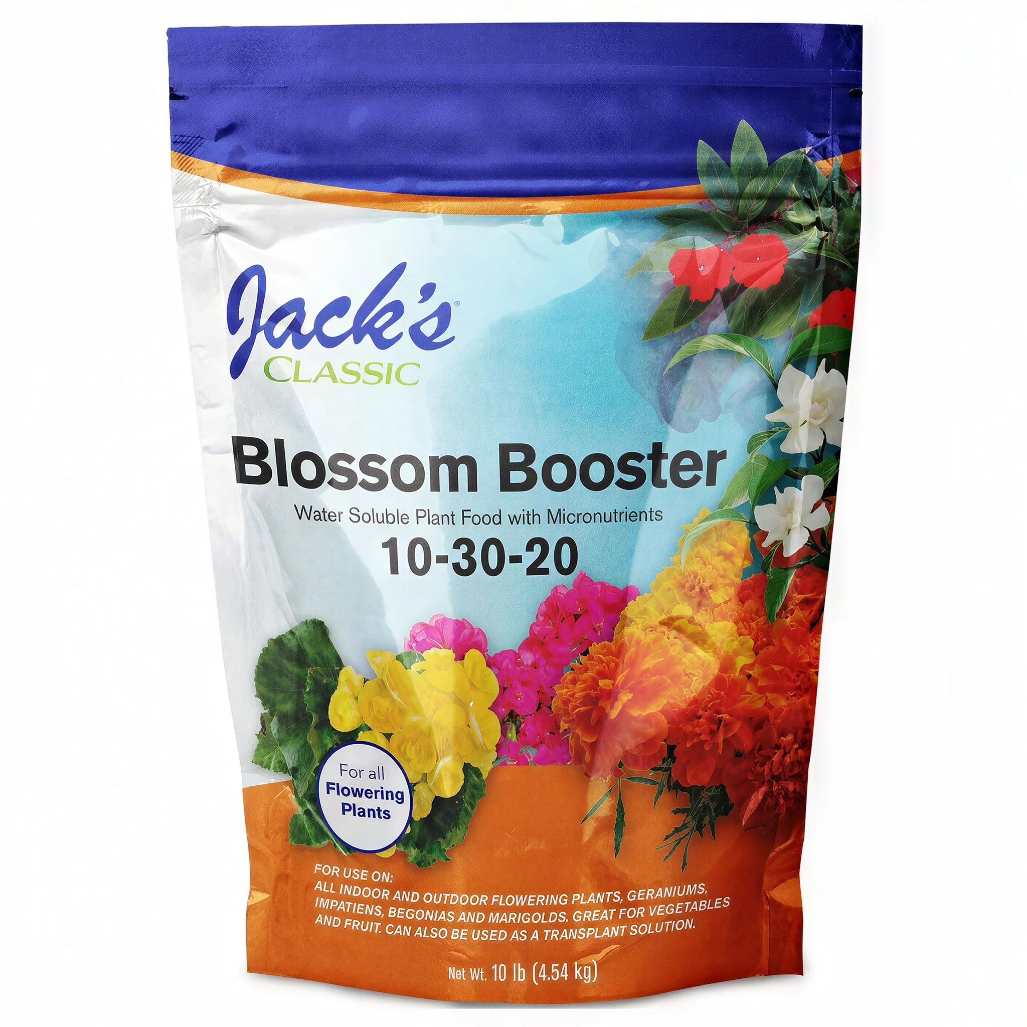 Jack's Classic 10-30-20 Blossom Booster Water Soluble Fertilizer, 10 lbs.