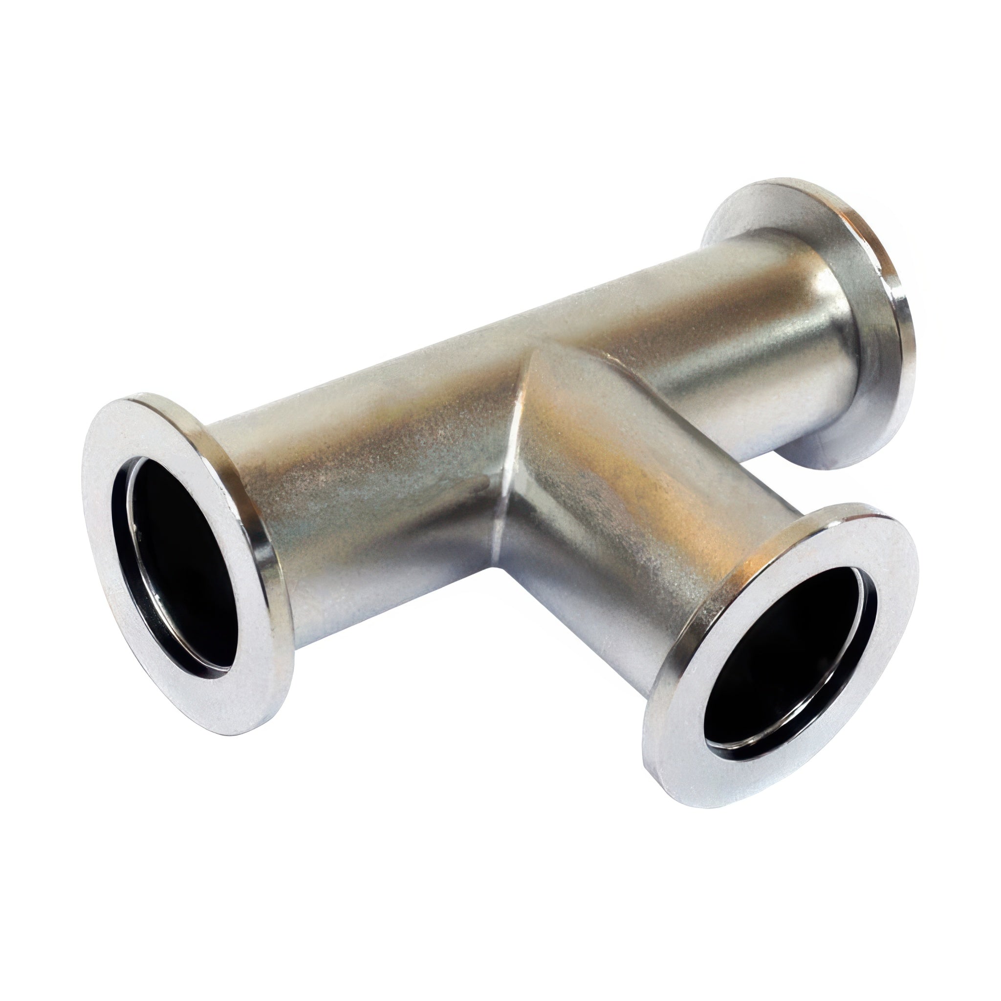 Across International KF25/NW25 St St 3-Way Tee Flange for Secure Vacuum Connection