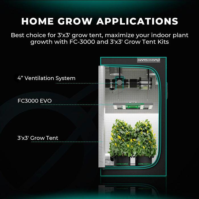 Mars Hydro Smart FC3000-EVO 300W Full Spectrum LED Grow Light