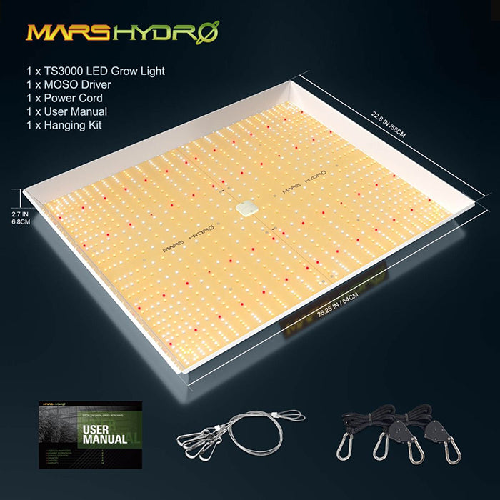 Mars Hydro TS 3000 450W LED Grow Light for Indoor Cultivation
