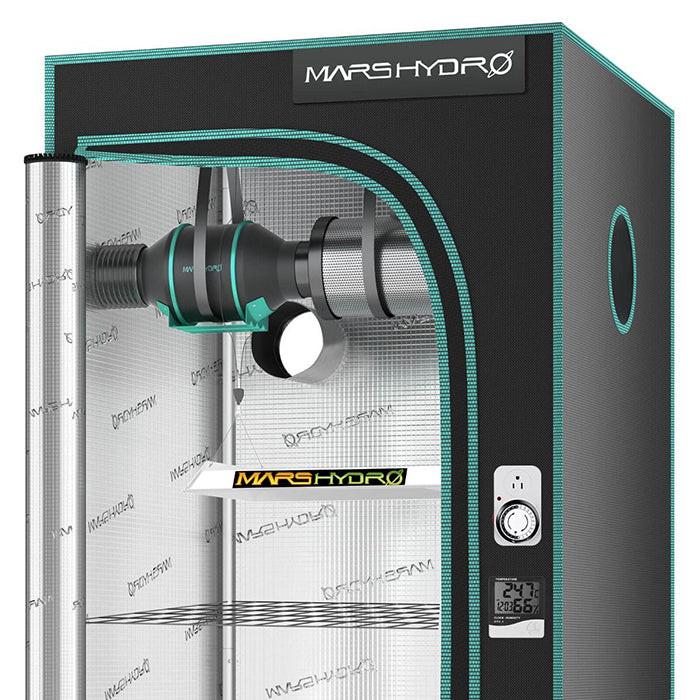 mars hydro 2x2 grow tent kit Mars Hydro TS 600 LED Grow Light + 2' x 2' Grow Tent + Inline Fan Combo with Speed Controller