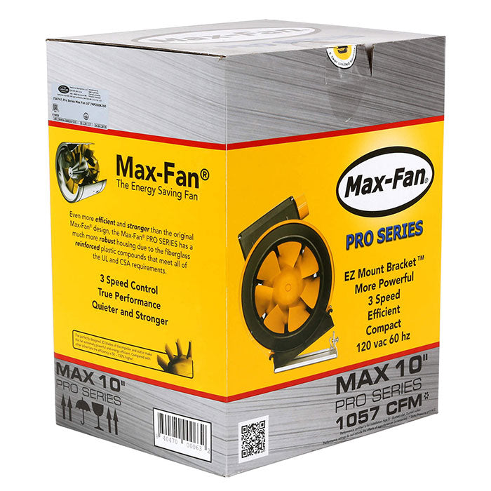 Max Fan Can-Fan Max-Fan Pro Series 10 Inch Inline Fan - 1057 CFM