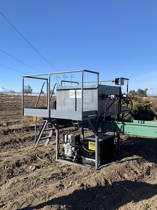 Critical Extract MAXPRO 4 ft Vertical 1-40+ Acre Industrial Bucking Machine - Diesel Engine & Hydraulic Drive