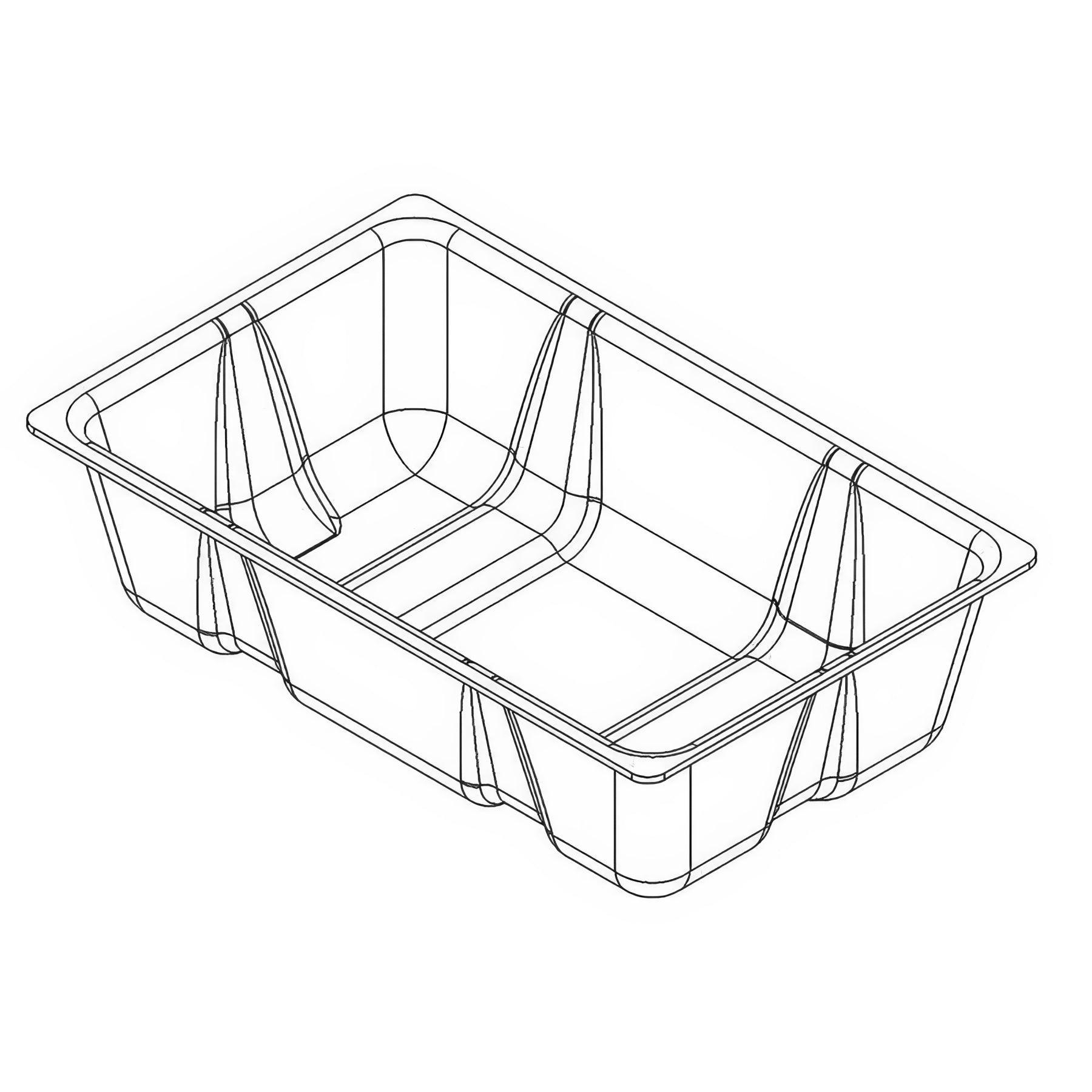 Triminator Plastic Trim Bin for Dry Trimmer - Clear Design