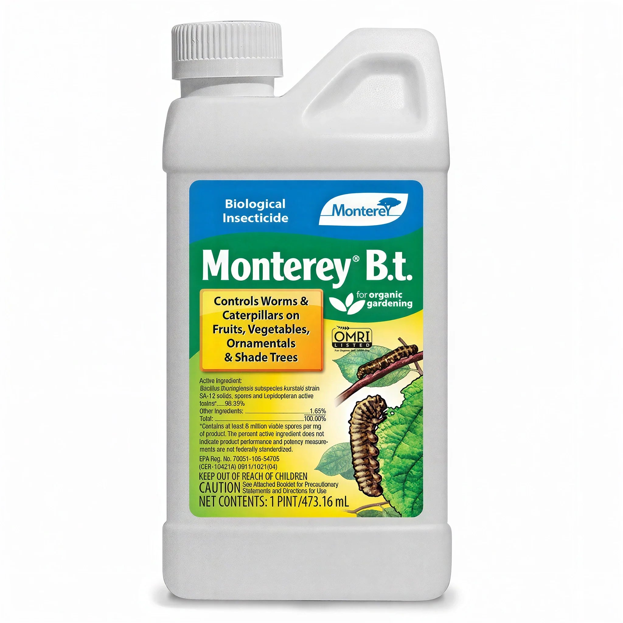 Monterey B.t. Biological Insecticide 16 oz for Pest Control