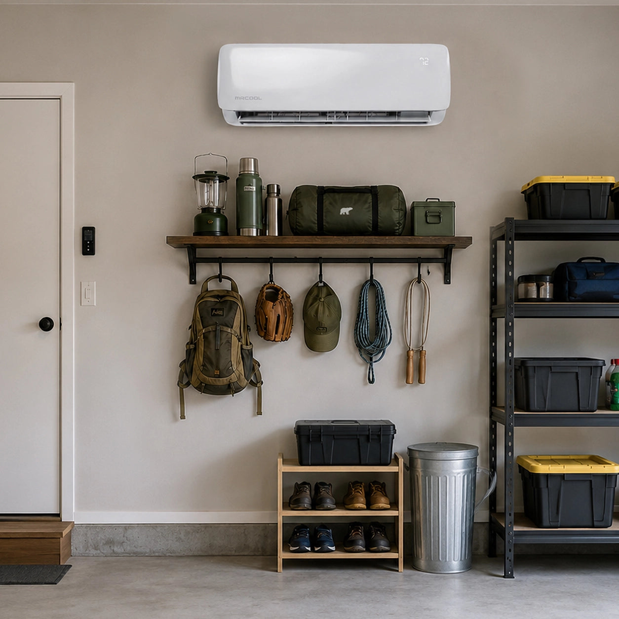 MRCOOL DIY EasyPro 5th Gen 12000 BTU Ductless Mini-Split Air Conditioner With Heat Pump, 11.5 Foot Line Set, PRO Cable Install Kit, & Enhanced WiFi Connectivity, 115 Volts