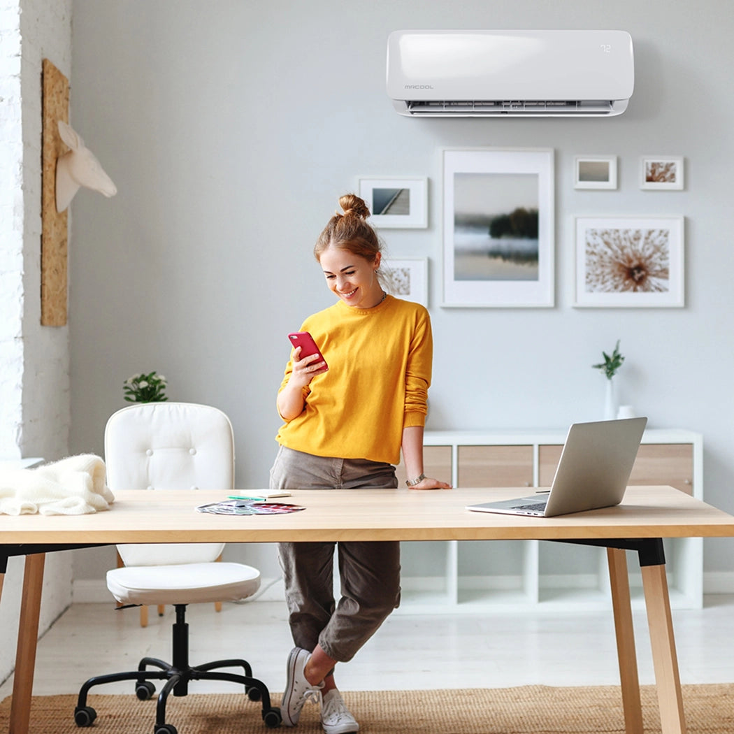 MRCOOL DIY EasyPro 5th Gen 12000 BTU Ductless Mini-Split Air Conditioner With Heat Pump, 11.5 Foot Line Set, PRO Cable Install Kit, & Enhanced WiFi Connectivity, 115 Volts