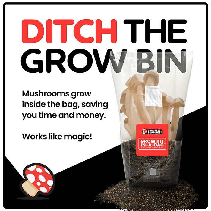Mushroom Supplies All In One Mushroom Grow Kit In-A-Bag, 5 lb