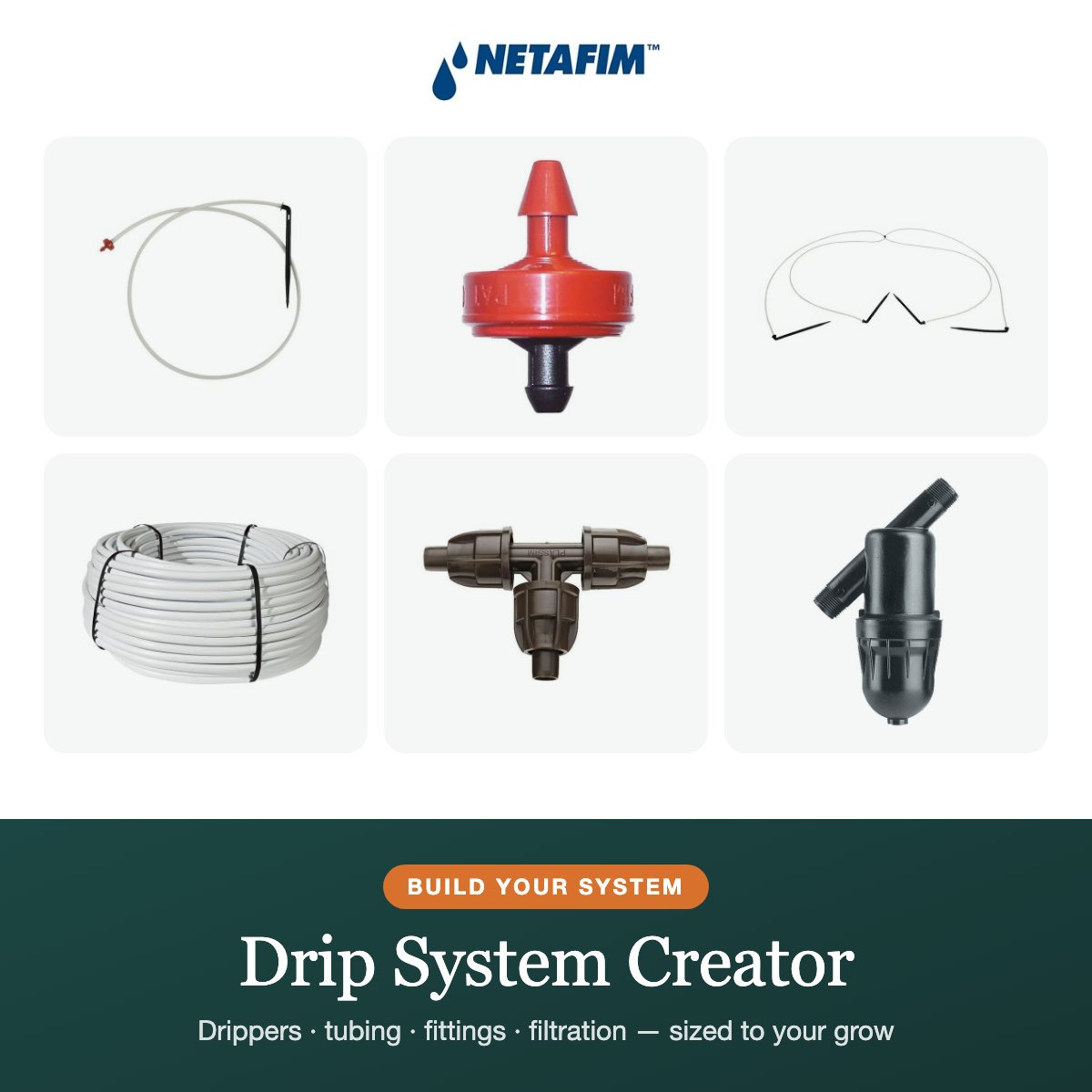 Netafim Drip Irrigation System Creator