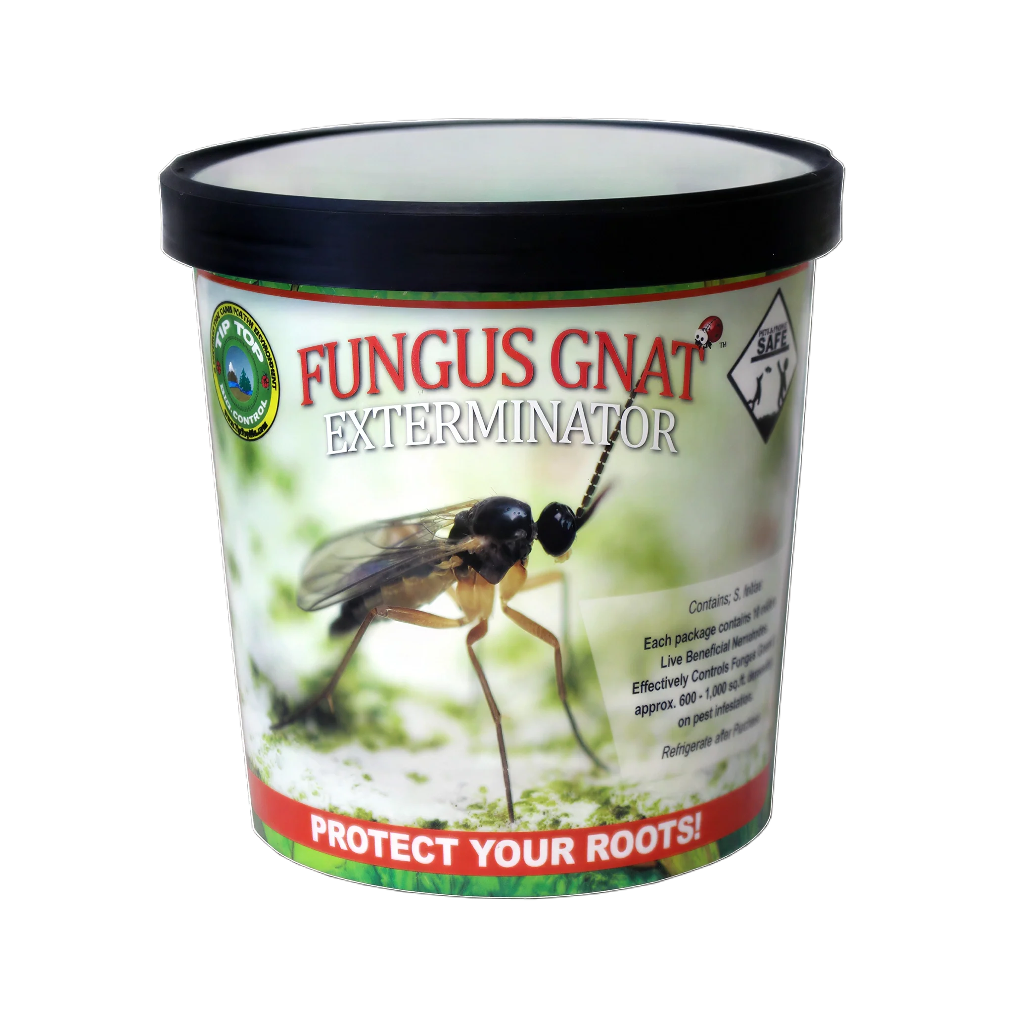 Tip Top Bio-Control Fungus Gnat & Root Knot Exterminator - S. Feltiae Beneficial Nematodes, Cup of 10 Million