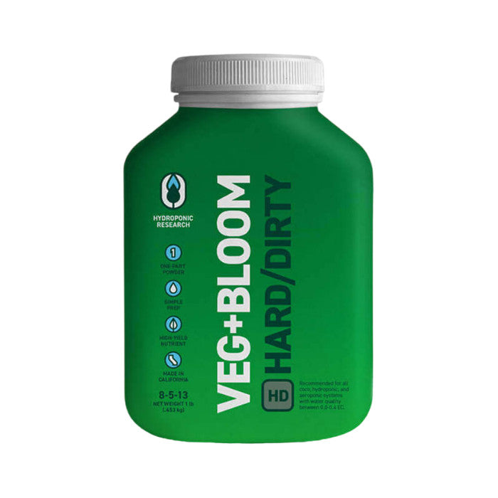 Hydroponic Research Veg+Bloom HD Base One Part Powder Nutrient
