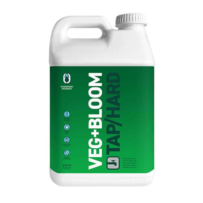 Hydroponic Research Veg+Bloom Tap Hard Base One Part Powder Nutrient